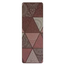 Gaiam Premium Support 6mm Yoga Mat Seaglass Claret