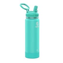 Takeya Actives Insulated Steel Bottle Teal 700ml Straw Lid