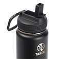 Takeya Actives Insulated Steel Bottle Onyx 700ml Straw Lid_51224T_1